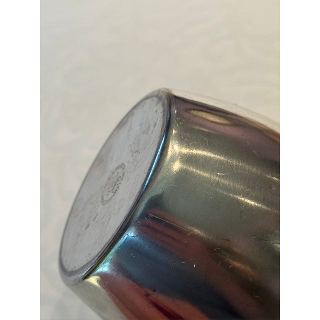 1960s Dutch Modernist Royal Holland Pewter Sculptural Pitcher by k.m.d. Tiel For Sale - Image 10 of 10