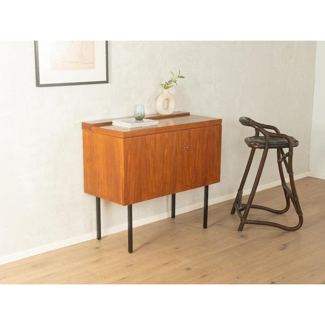 Vintage Walnut Home Bar, Germany For Sale - Image 6 of 17