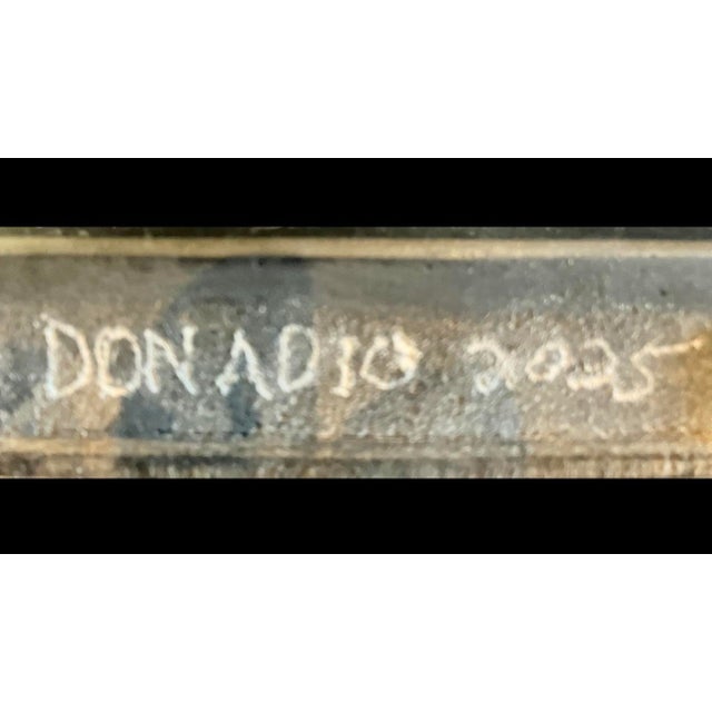 Red Abstract Steel Sculpture by Artist Scott Donadio, Signed, (30” High) For Sale - Image 4 of 8