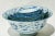 Ceramic Set of Five Vintage Blue and White Nesting Asian Serving Bowls For Sale - Image 7 of 10