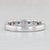 2010s New Coast 0.23ctw Diamond Blue Sapphire Band 14k Gold Size 6.5 Wedding Ring For Sale - Image 5 of 9