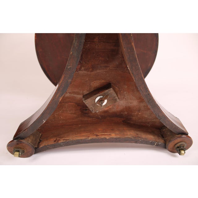 Empire Mahogany Marble Top Center Table For Sale - Image 11 of 13