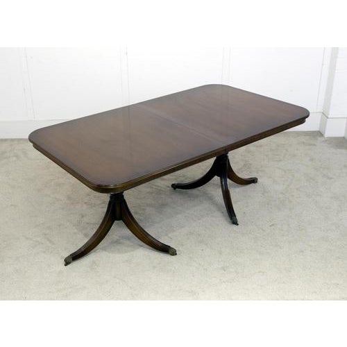 Regency Dining Table and Hepplewhite Chairs, Set of 9 For Sale - Image 5 of 8