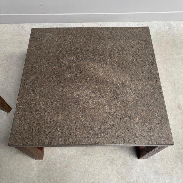 Vintage Stone Side Tables, 1970s, Set of 2 For Sale - Image 6 of 12