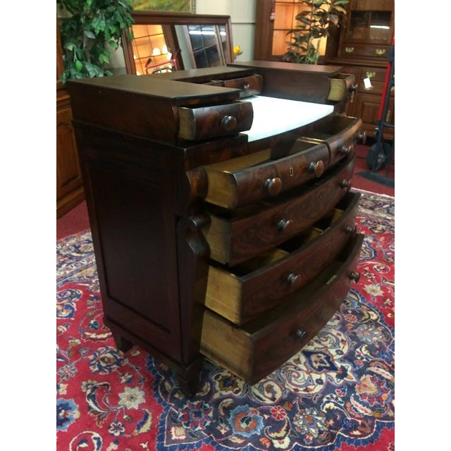 Traditional Antique Dresser, Mahogany Marble Dresser, Empire Period Furniture For Sale - Image 3 of 11