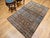 Brown 19th Century Farahan Rug, Hand-Knotted Wool, Allover Floral Pattern, Camelhair & Blue, 5x7 For Sale - Image 8 of 18