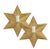 Pair of Vintage Gilded Star Wall Lamps