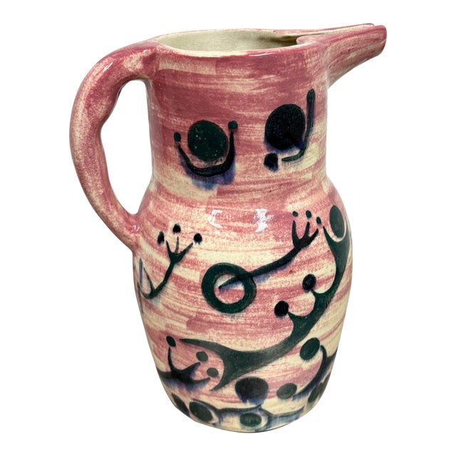 Julio De Diego for Stonelain Pottery Pitcher For Sale