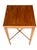 Brown Vintage Neoclassical Mahogany Side Table | Louis XVI Revival Accent Table | Carved Rosettes & Fluted Legs | Circa 1930s–1950s For Sale - Image 8 of 13