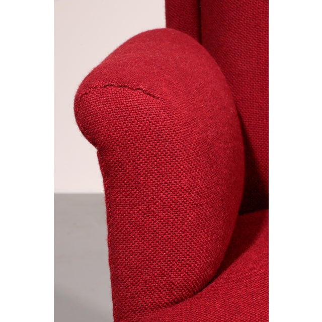 Swedish Victorian Burgundy Fabric Chairs, 1950, Set of 2 For Sale - Image 9 of 13