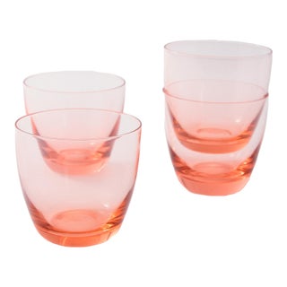 Italian Rosemary Home Pink Tumbler - Set of Four For Sale
