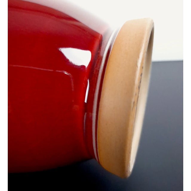 Red Chinese Porcelain Deer Head Guanyinzun For Sale - Image 8 of 10