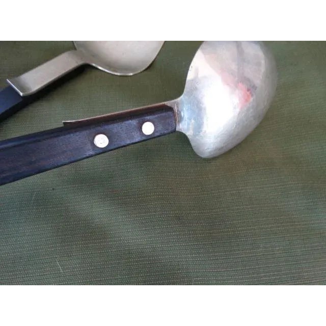 1950s Joan Fontaine’s Allan Adler Silver Salad Server Set - a Pair For Sale - Image 9 of 11