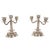 Metal Pair of Art Deco Swedish Silver 3 Branch Candelabras Candlesticks C.G.Hallberg 1927 For Sale - Image 7 of 12