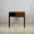 Small French 50's Teak and Black Laminate Night Stand or Side Table For Sale In Los Angeles - Image 6 of 9