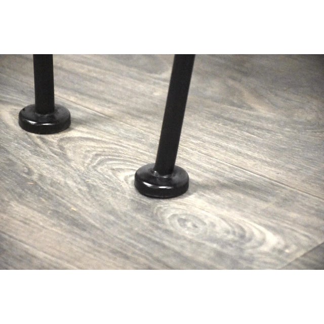 Gray 1950s Lee Woodard Iron Bench For Sale - Image 8 of 10