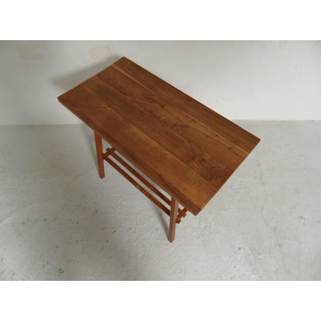 Vintage Dutch Oak Sidetable, 1930s For Sale - Image 6 of 9