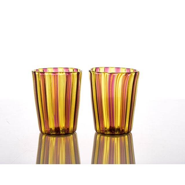 Italian Crystal Glasses by Mariana Iskra for for Ribes Studio, 2004, Set of 4 For Sale - Image 4 of 6