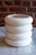 White ceramic tabletop stacking planter manufactured by Areaware. Has drainage and a cleverly integrated saucer. Designed...