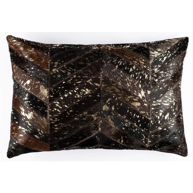 Handcrafted Cowhide Pillow: Luxurious, Genuine Cowhide Leather Throw Pillows Meticulously Hand Crafted Into A Stunning...