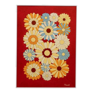 20th Century Belgian Artwork With Metal Frame By Rene Berdal For Sale