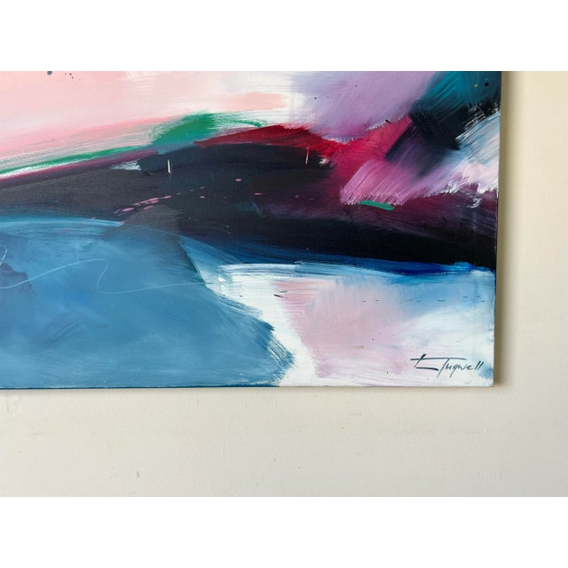 Large Lee Tugwell Davis Expressionist Abstract Painting For Sale - Image 9 of 13