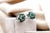 Gold White Gold Shower-Shaped Earrings with Brilliant-Cut Diamonds, Set of 2 For Sale - Image 8 of 10