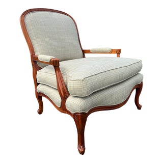 Louis Xv Lattice Back Bergere Chair For Sale
