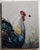 Contemporary Vivek Mandalia, Rooster and Bumble Bee, Oil on Canvas For Sale - Image 3 of 4