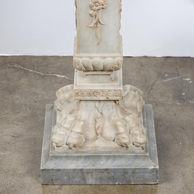 Roman Marble Pedestal Table For Sale - Image 4 of 7