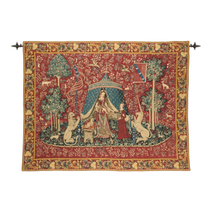 Lady With the Unicorn Loom Woven Tapestry - 212 X 275 Cm (7'0" X 9'0") - Requires Rod Size 6