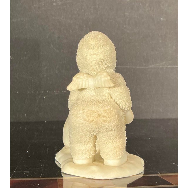 Vintage Department 56 Snowbabies "Why Don't You Talk to Me?" Figurine Snowman With Original Packaging For Sale - Image 10 of 12