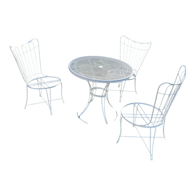 Vintage Homecrest Patio Set No Cushions - 4 Pieces, Attributed For Sale