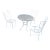 Vintage Homecrest Patio Set No Cushions - 4 Pieces, Attributed For Sale