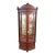 19th Century Victorian RJ Horner Carved Mahogany Beveled Glass Corner Cabinet For Sale