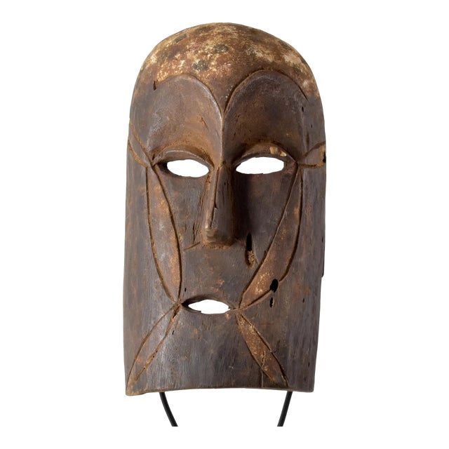 Early 20th Century Bembe Alunga Plank Mask For Sale