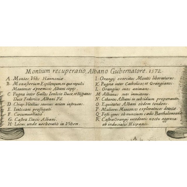 Engraving of the Battle of Bergen in Hainaut, 1647, Paper For Sale - Image 6 of 7