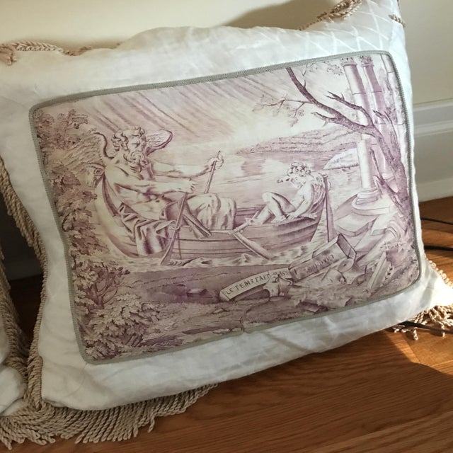Vintage Victorian Pillows With Fringe - a Pair Chairish