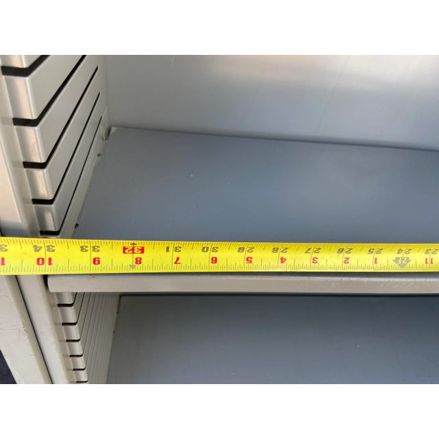 1970s Vintage Mid Century Modern Metal Bookshelf For Sale In Sacramento - Image 6 of 13