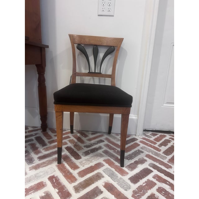 Vintage Biedermeier Style Side Chairs, a Pair For Sale - Image 11 of 13