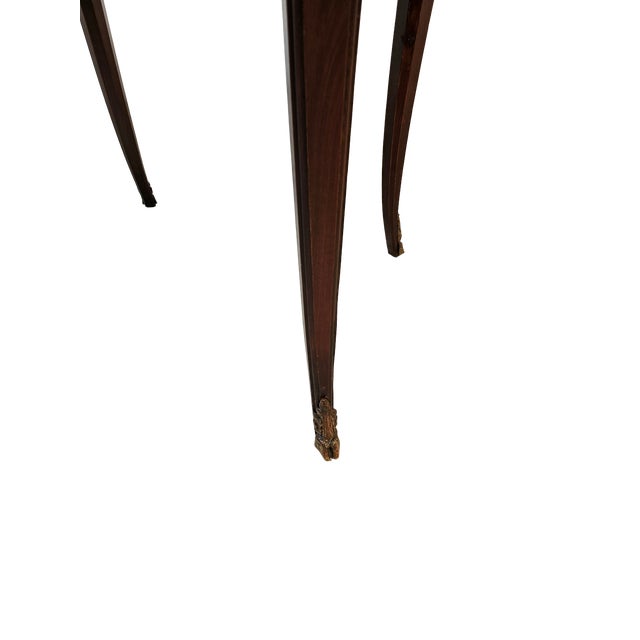 French Louis XV Style Marquetry Side Table With Bronze Accents, Circa 1900 For Sale - Image 14 of 14