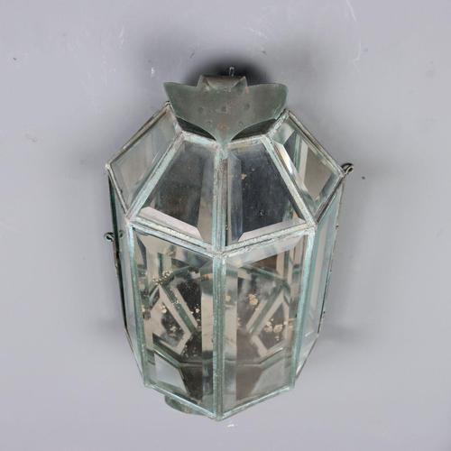 Italian Wall Lamp in Metal and Glass For Sale - Image 8 of 10