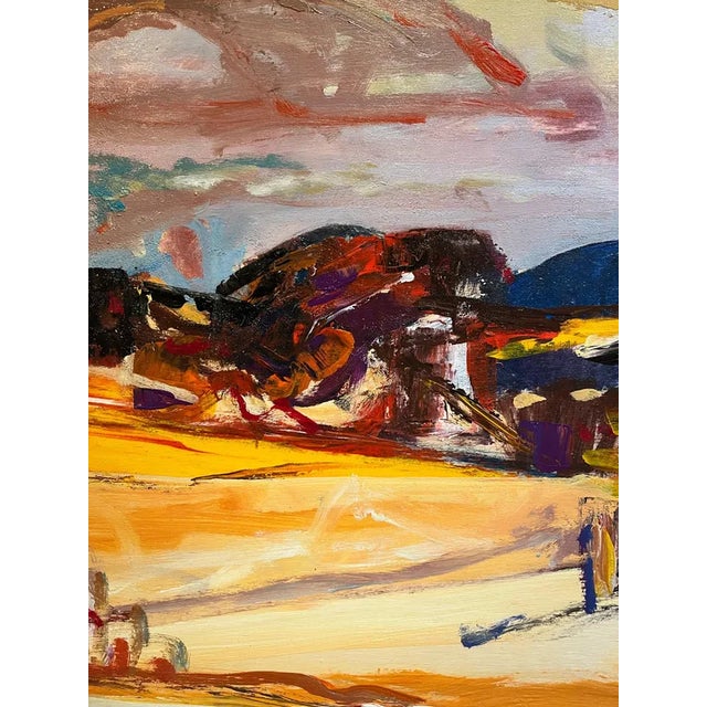 Jean Krille, Landscape 114, Oil on Wood, 1988 For Sale - Image 11 of 11