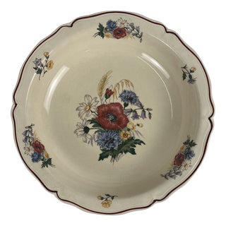 Agreste Saladier Plate Sarreguemines, 1930s For Sale