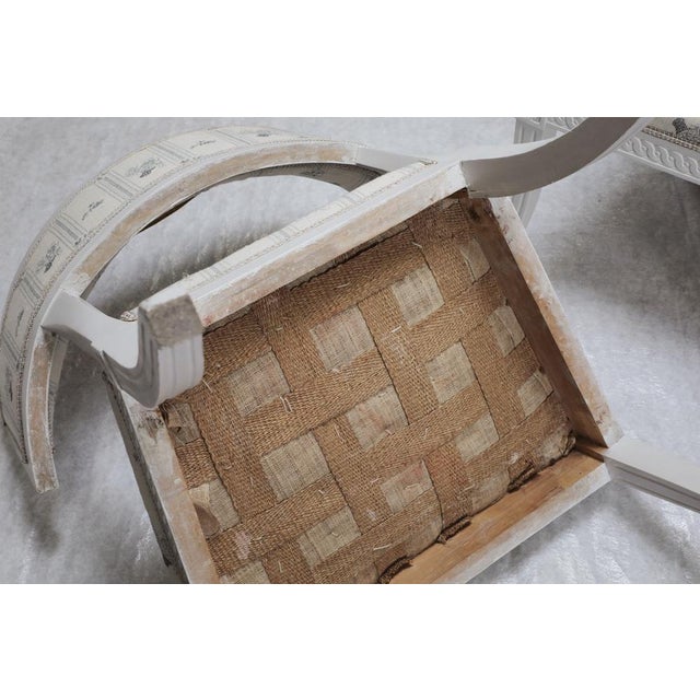 Swedish Gustavian Klismos Chairs, 1790s, Set of 2 For Sale - Image 6 of 7