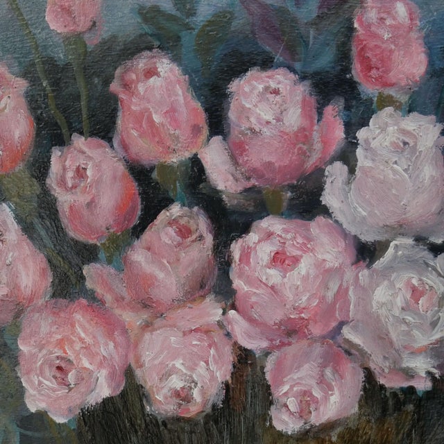 Alice Rey, Floral Still Lifes, Oils on Panels, 1950s, Set of 2 For Sale - Image 7 of 18
