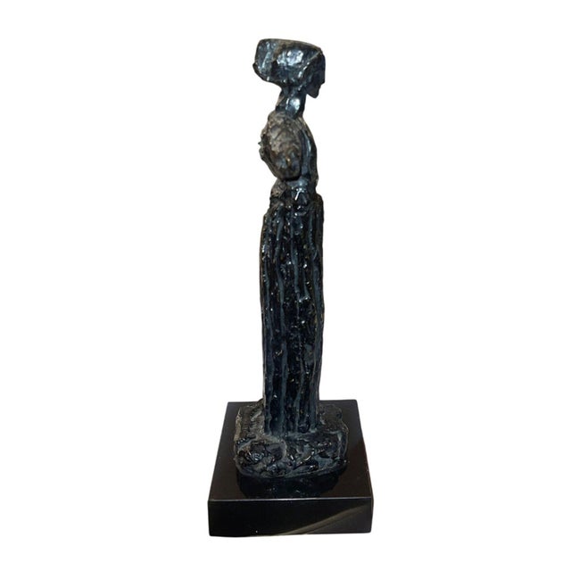 Early 20th Century Émile-Antoine Bourdelle Bronze Statuette Representing Madeleine Charnaux. For Sale - Image 9 of 9