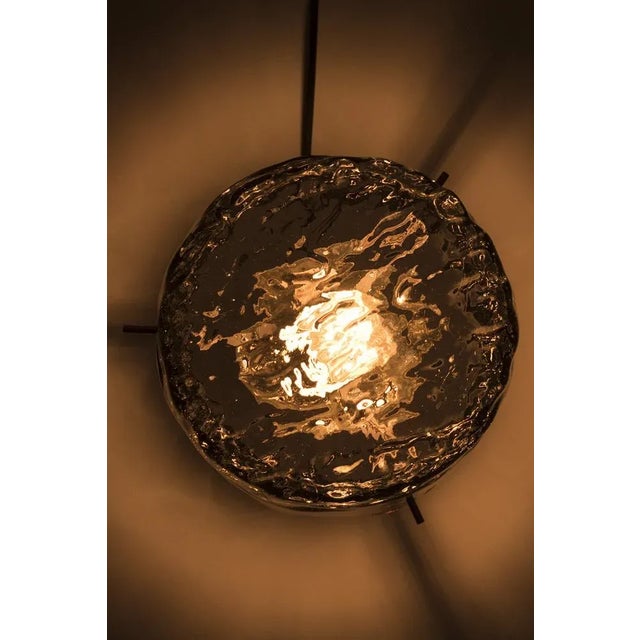 Metal Vintage Ceiling Lamp from Hillebrand For Sale - Image 7 of 9
