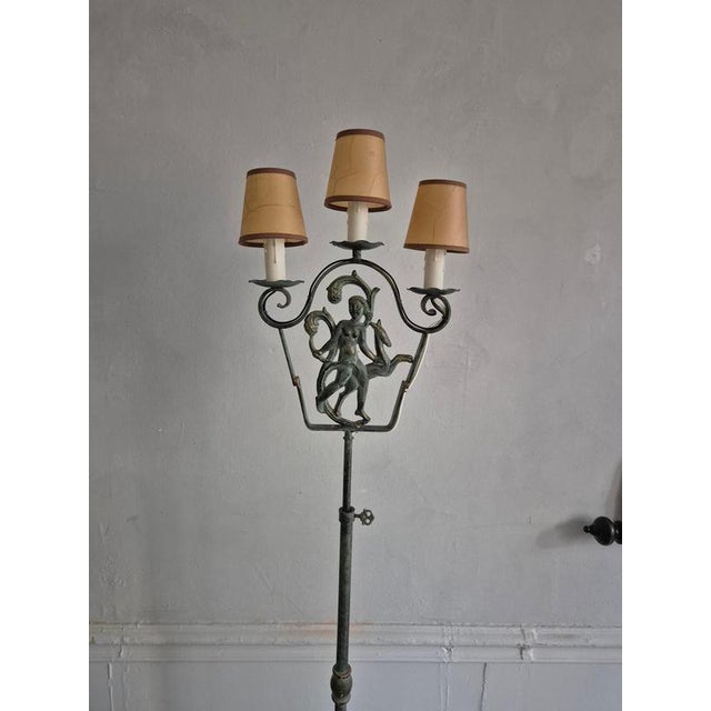 1930s Swedish Grace Floor Lamp by Bjerkås, 1930s For Sale - Image 5 of 18