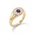 Not Yet Made - Made To Order Natural Amethyst Halo Ring | Signet Style Vintage Ring | Statement Cocktail Ring for Her Us 7 For Sale - Image 5 of 5
